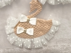 泉鑫辅料布艺DIY服饰帽子袜子配件设计手工饰品日韩枕头半成小天鹅蝴蝶结圆形新款棉纱布打结蝴蝶结清新饰品配件织带蝴蝶结辅料详情5