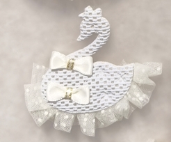 泉鑫辅料布艺DIY服饰帽子袜子配件设计手工饰品日韩枕头半成小天鹅蝴蝶结圆形新款棉纱布打结蝴蝶结清新饰品配件织带蝴蝶结辅料详情7