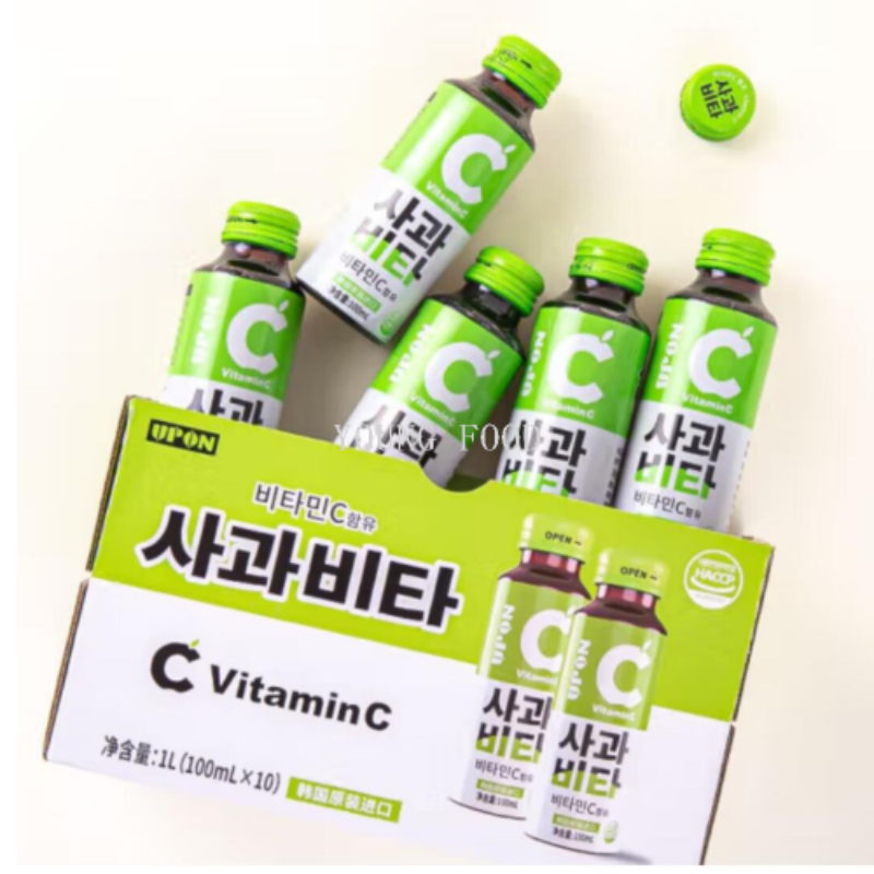 包邮零批！韩国进口零食果汁休闲食品UPON维生素C苹果味饮料100ml