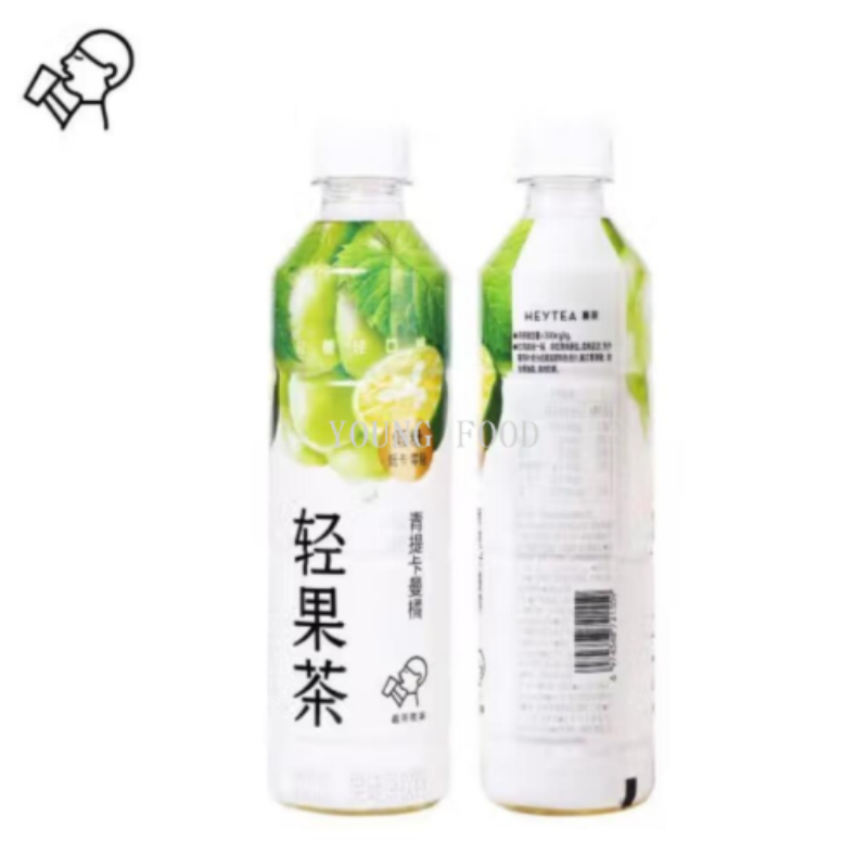 包邮零批！手办零食饮料喜茶轻果茶蜜桃蔓越莓450ml低糖低卡零脂详情图5