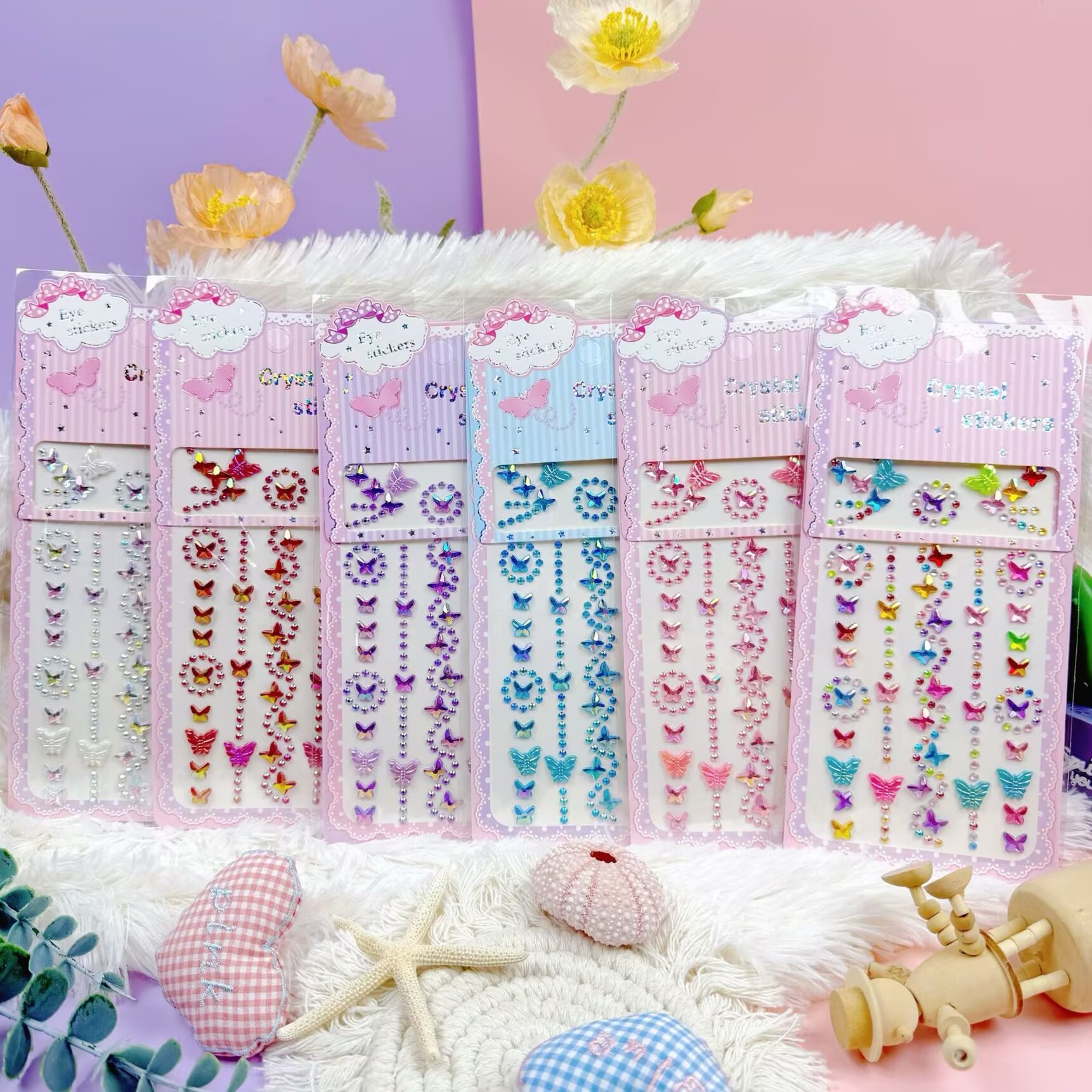 DIY beauty products: Diamond face stickers for decoration, princess face stickers, diamond stickers for stage performances, water diamond stickers for decoration details Picture