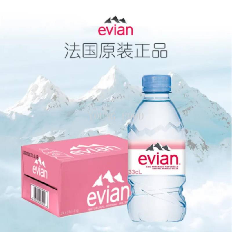 包邮！法国进口依云水阿尔卑斯山天然矿泉水330ml 进口饮料饮品