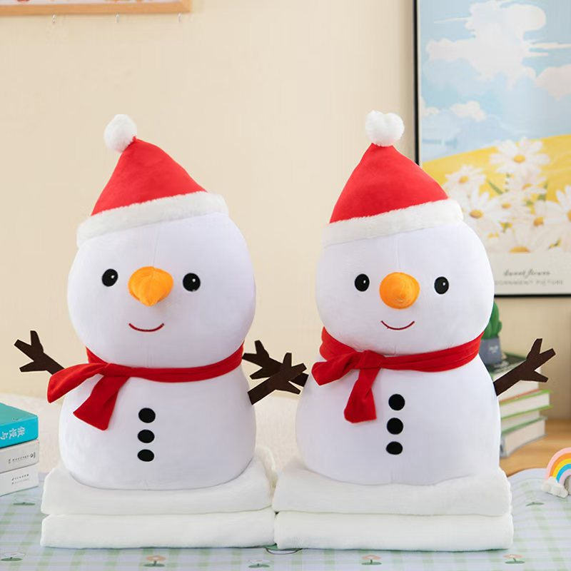 Plush toys, figurines, doll factories, straight-hair dolls, plush toys, creative toys, children's toys, snowmen Specification image