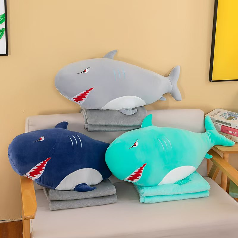 New plush toy factory direct shipment crystal long Tmall creative toy Big Mouth shark