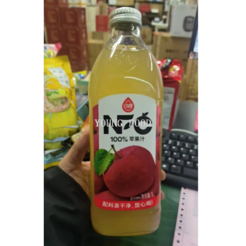 批发包邮休闲食品饮料水果汁天然饮品聚会畅饮 动康100%苹果汁1L详情4