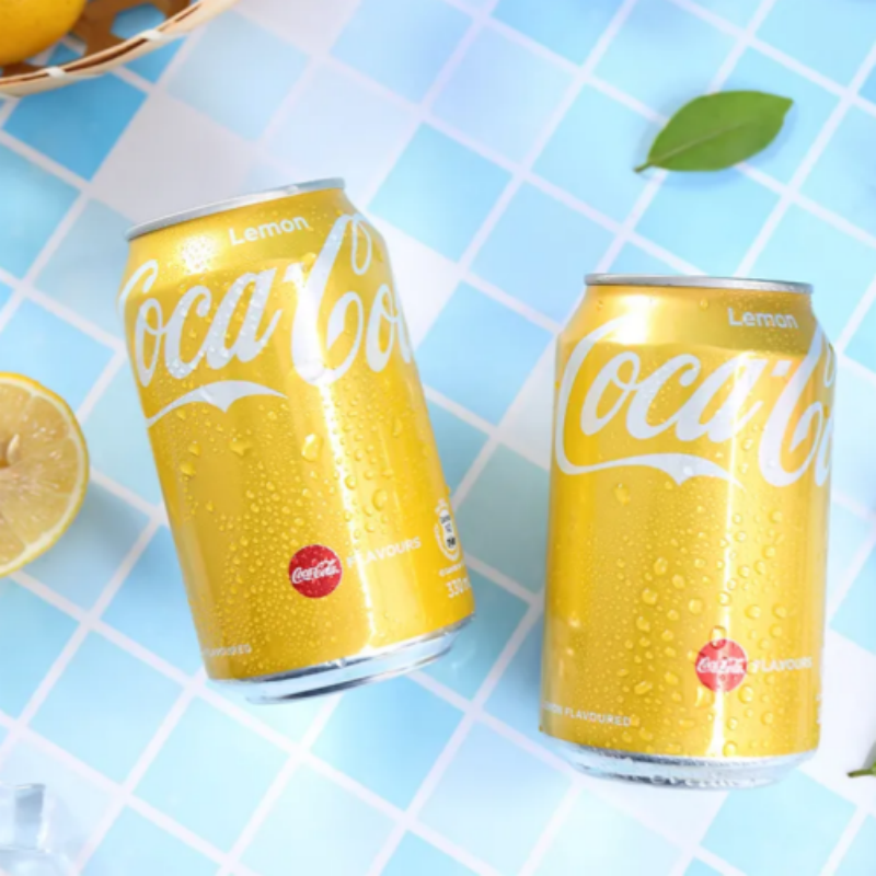 包邮香港进口柠檬可口可乐CoCo可乐柠檬味330ml 碳酸饮料汽水饮品详情4