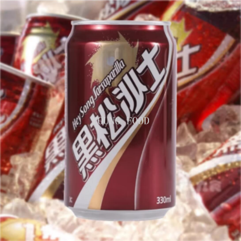 包邮台湾进口休闲食品饮料汽水零食黑松沙士330ml原味碳酸饮料