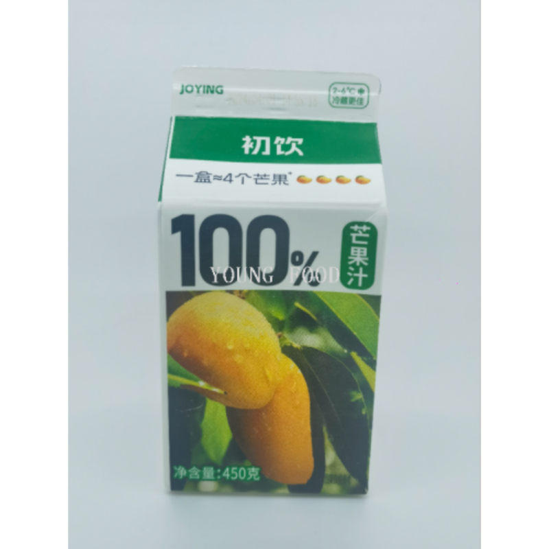 包邮批发休闲食品零食水果汁饮料饮品初饮新鲜屋100%芒果汁450g详情7