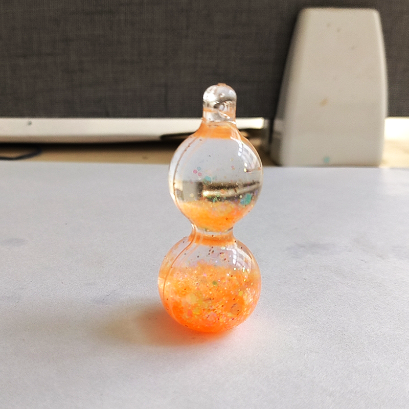 哲辉工艺品 抖音爆款葫芦流沙摆件 迷你小把件 黑葫芦红葫芦 绕指柔玩具 发光入油爆闪玩具 盲盒盲袋diy礼物礼品