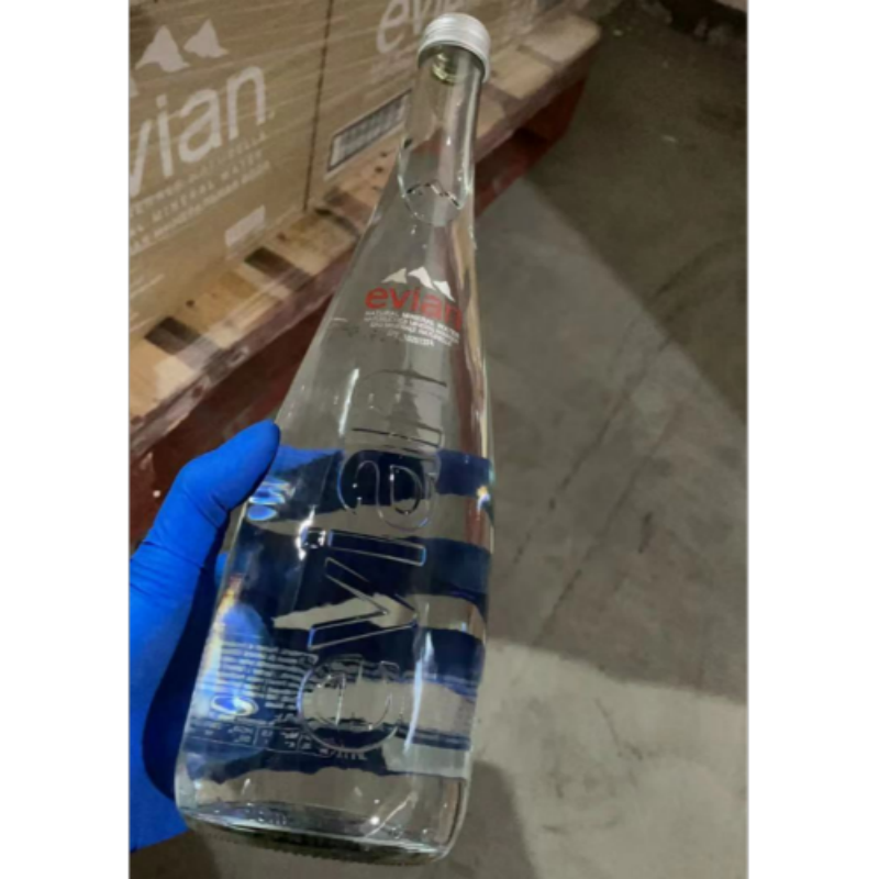 一件代发 法国进口天然矿泉水依云水阿尔卑斯上750ml 玻璃瓶 143#