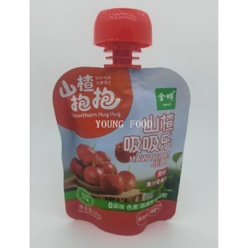 包邮批发休闲食品儿童辅食饮料山楂抱抱山楂吸吸乐-原味（袋）60g图
