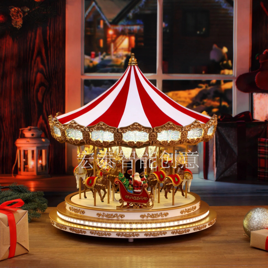 Big Ride Horse Christmas Supplies Carousel Christmas Decorations Christmas Gifts Christmas Decorations Christmas Music Box