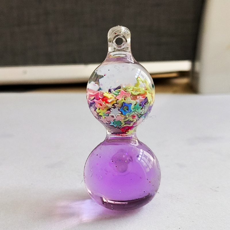 哲辉工艺品 抖音爆款葫芦流沙摆件 福星高照款，星星葫芦 入油爆闪玩具 发光入油摆件盲盒盲袋diy礼物礼品
