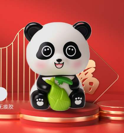 National trend Maneki Neko collectibles, solar-powered panda Maneki Neko Application Scenario