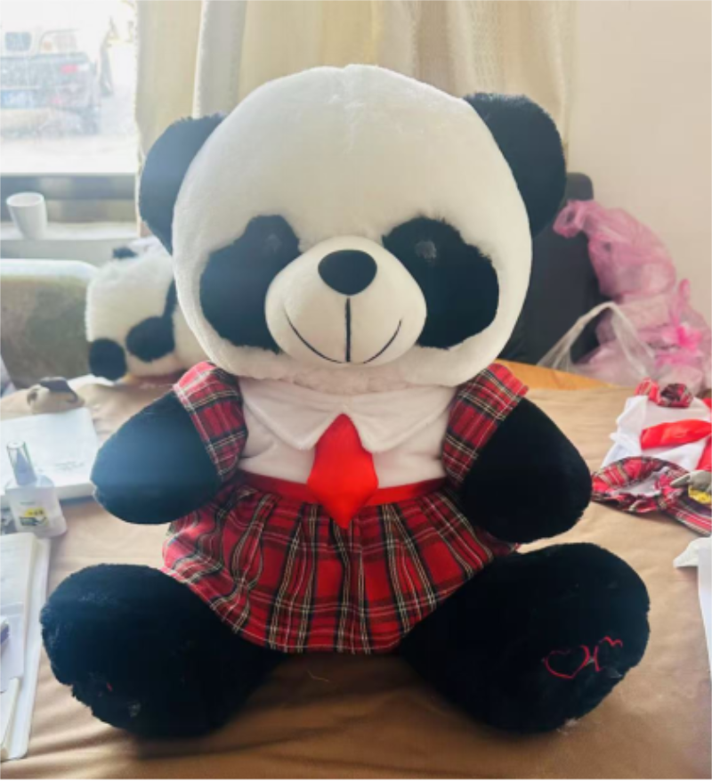 Leather shell plush toys, bear factory direct delivery plush toys, bear dolls, leather shell toys details Picture