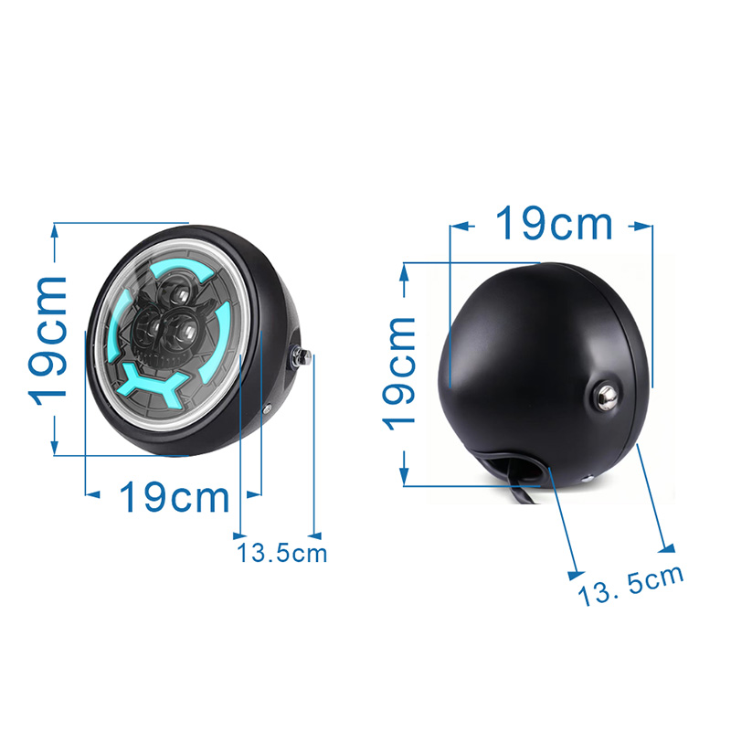 Motorcycle general LED external headlights Motorcycle electric front headlights near and far Application Scenario