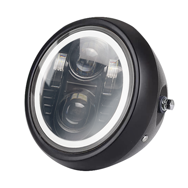 Motorcycle general 5.75 "LED headlight Headlight lens headlight metal lamp housing mounting bracket Item Picture