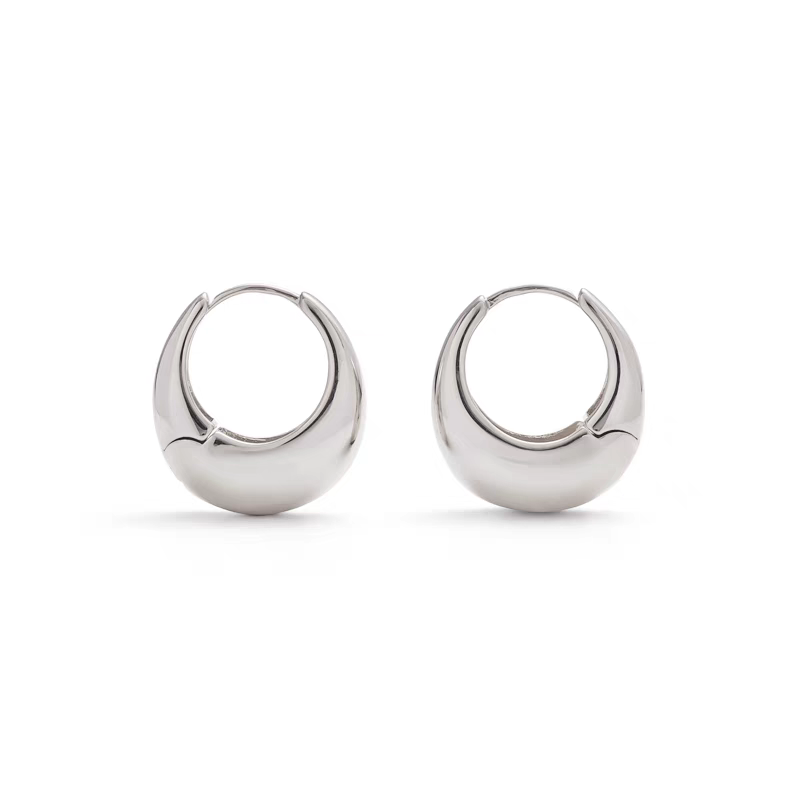 玫瑰金磨砂耳钉 高级感耳环 饰品女士耳饰 简约时尚耳环 精致耳饰品 玫瑰金色磨砂工艺耳钉产品图