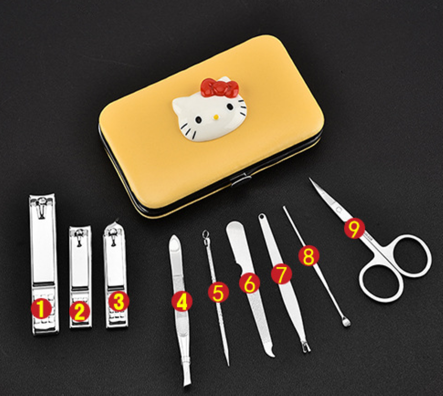 新品美容6件套美容美甲工具套装六件套指甲剪套装批发