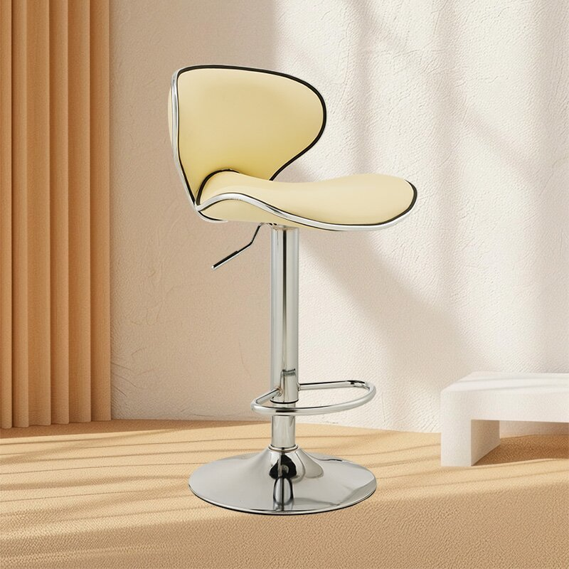 Nordic light luxury bar stools, adjustable and rotatable comfortable high stools, high-end bar stools for home use in milk tea shops and coffee shops Application Scenario