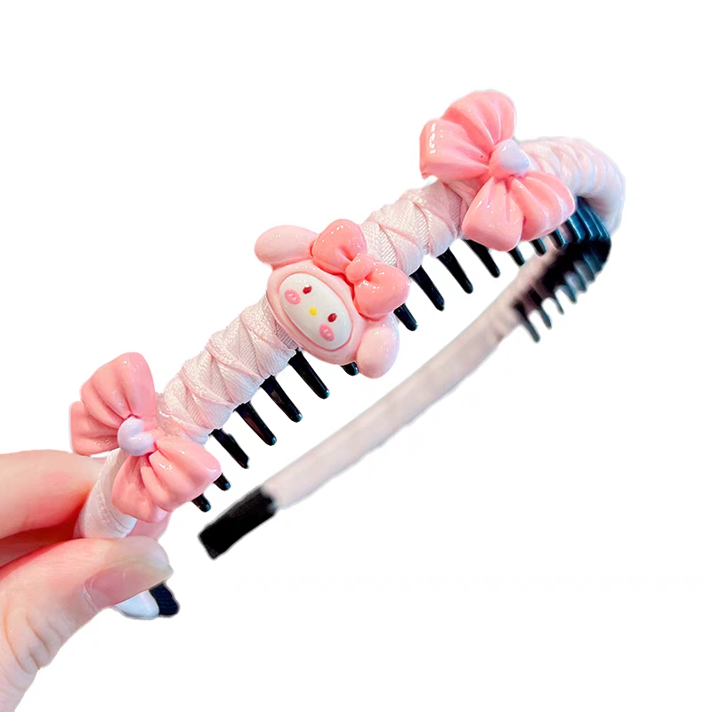 Children's bangs hair-breaking magic headband, little girl headband, cartoon headband, baby hair-safe headband, girls' hair clip, children's summer cute hair clip, children's summer trend Item Picture