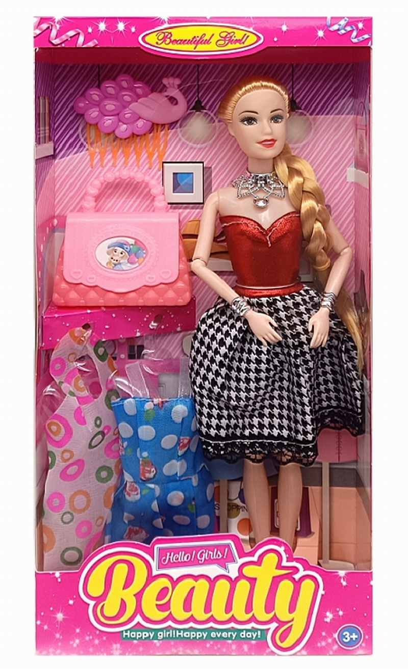 换装芭比娃娃套装时尚美少女沙龙娃娃过家家礼物儿童玩具厂家批发