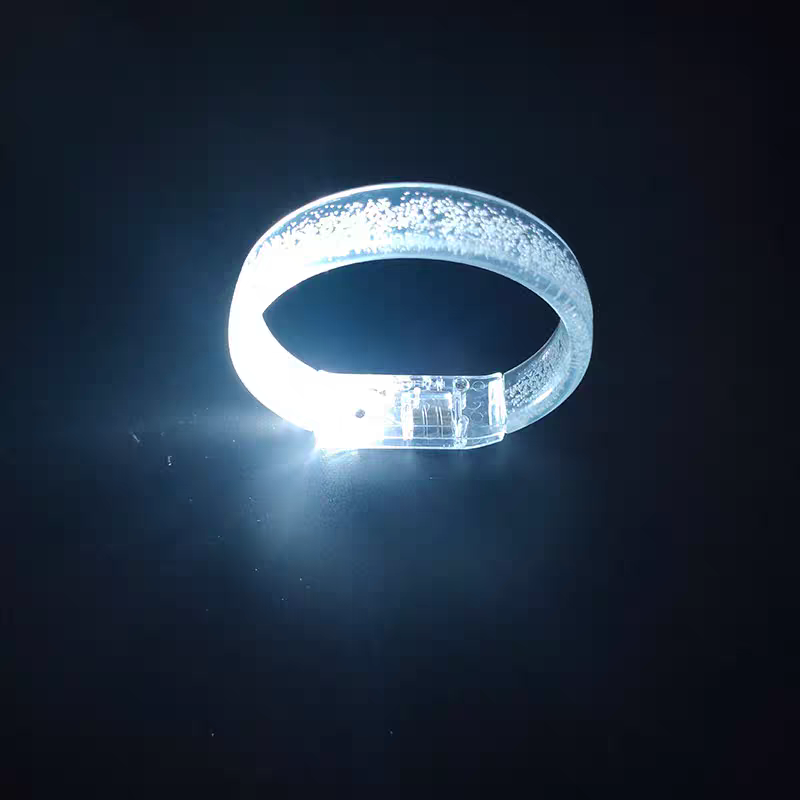 发光手环酒吧蹦迪校园KTV氛围道具演唱会应援手环LED手镯定制logo详情图3
