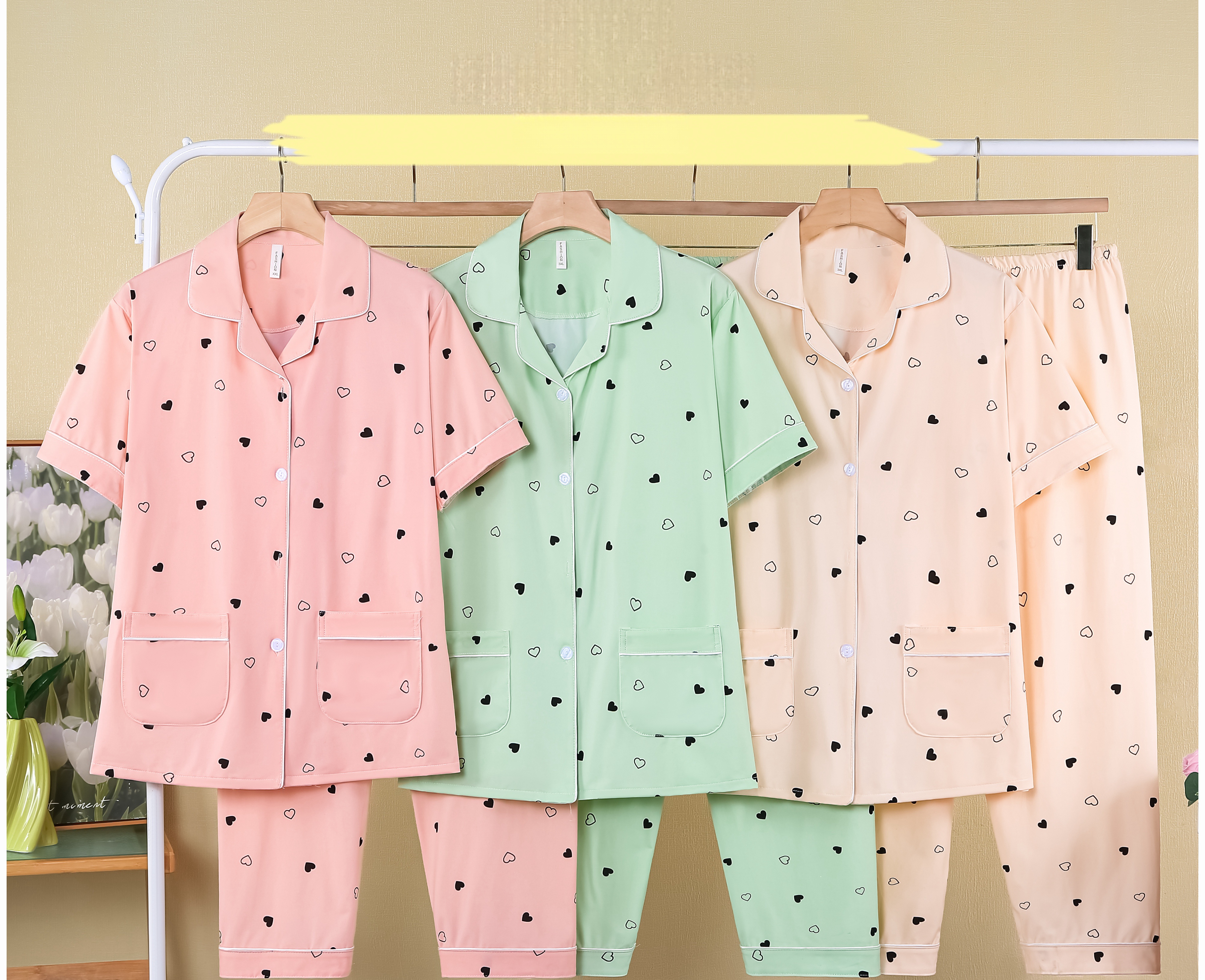 女士家居服实物图