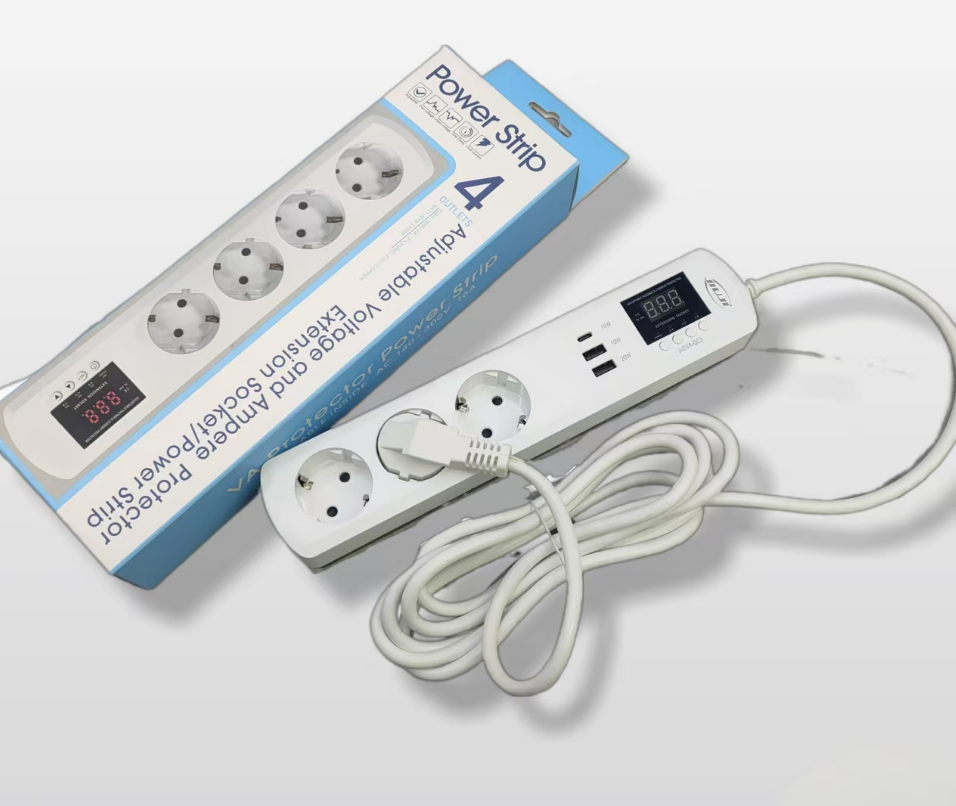 Protector de producto electrotécnico euro plug con USB+typeC Application Scenario