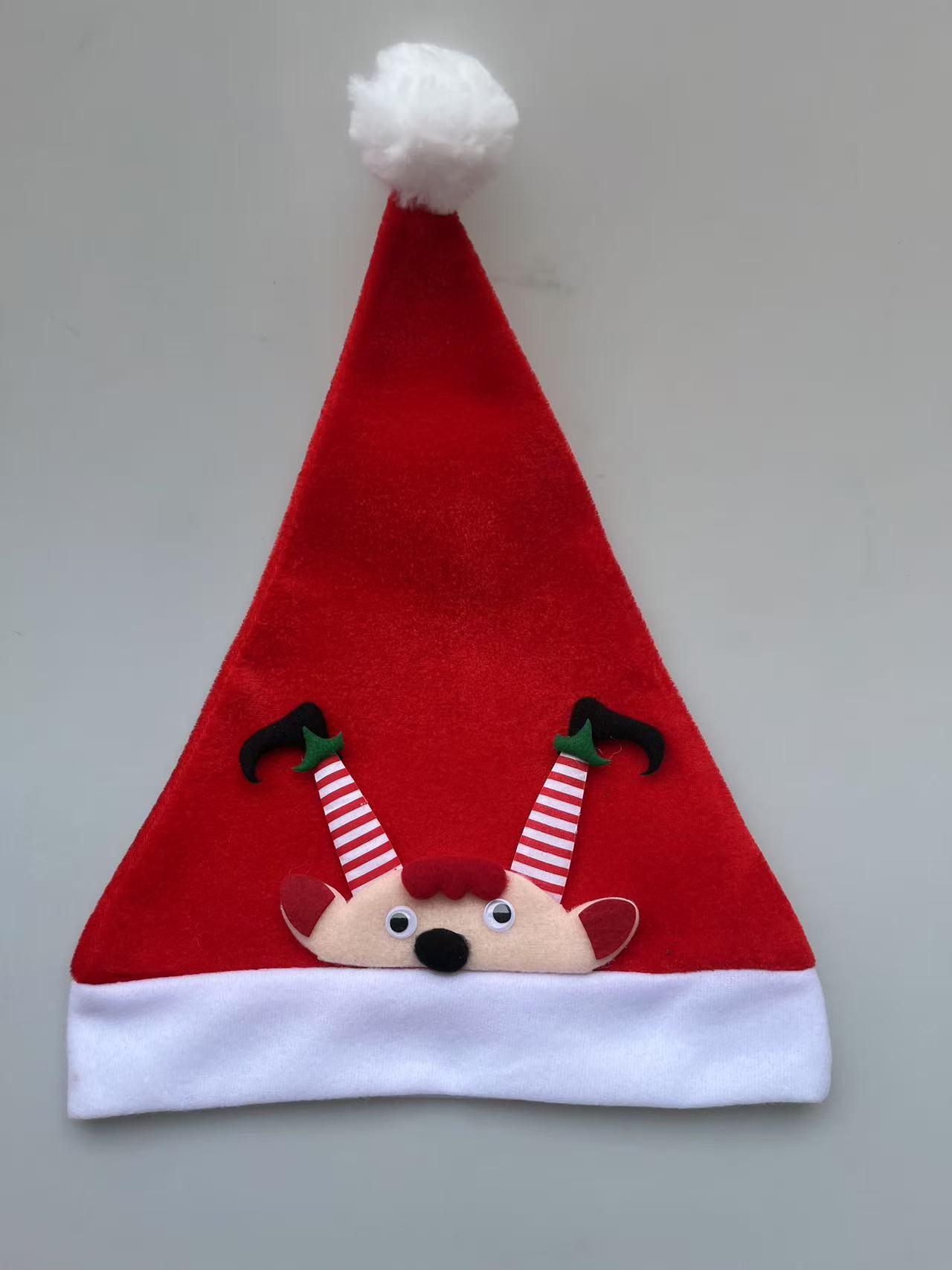 圣诞帽儿童成人雪人老人鹿长绒毛鹿角造型装扮帽圣诞节装饰礼品产品图