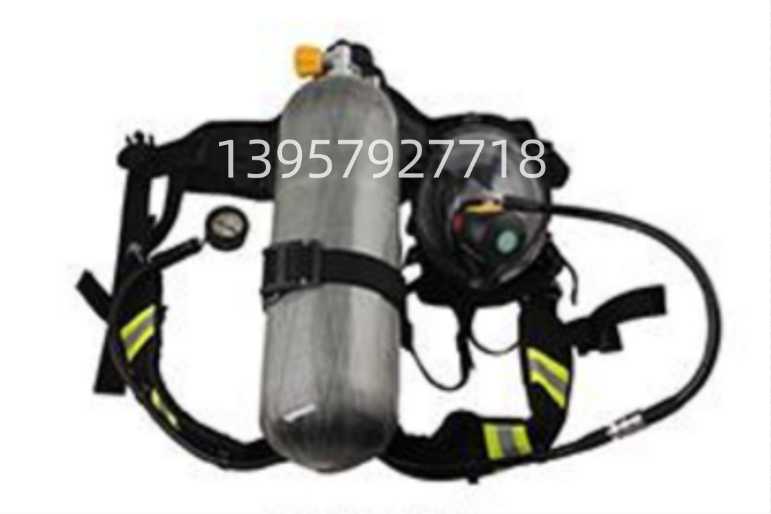 空气呼吸器Air breathing apparatus  6.8碳钎维气瓶空气呼吸消防器材便捷消防空气呼吸器 呼吸面罩详情2