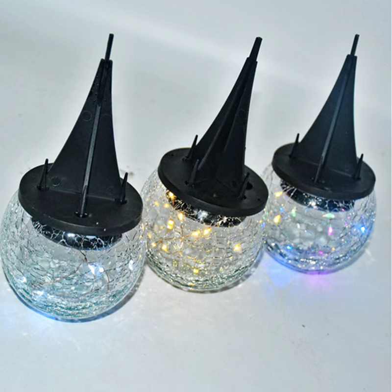 Solar ground inserted light cracked outdoor glass ball light Christmas landscape villa garden garden garden decoration buried light Application Scenario