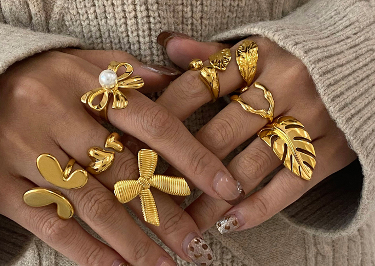 不锈钢戒指  ins流行 夸张时尚 款式多样 详情图2