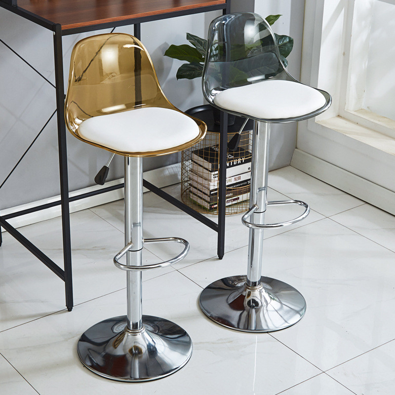 Modern and simple bar stools, cash register front desk adjustable backrest chairs, height-adjustable high bar stools, fashionable Application Scenario