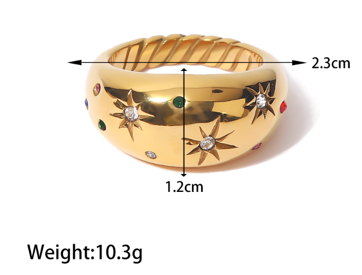 不锈钢戒指  ins流行 夸张时尚 款式多样 细节图