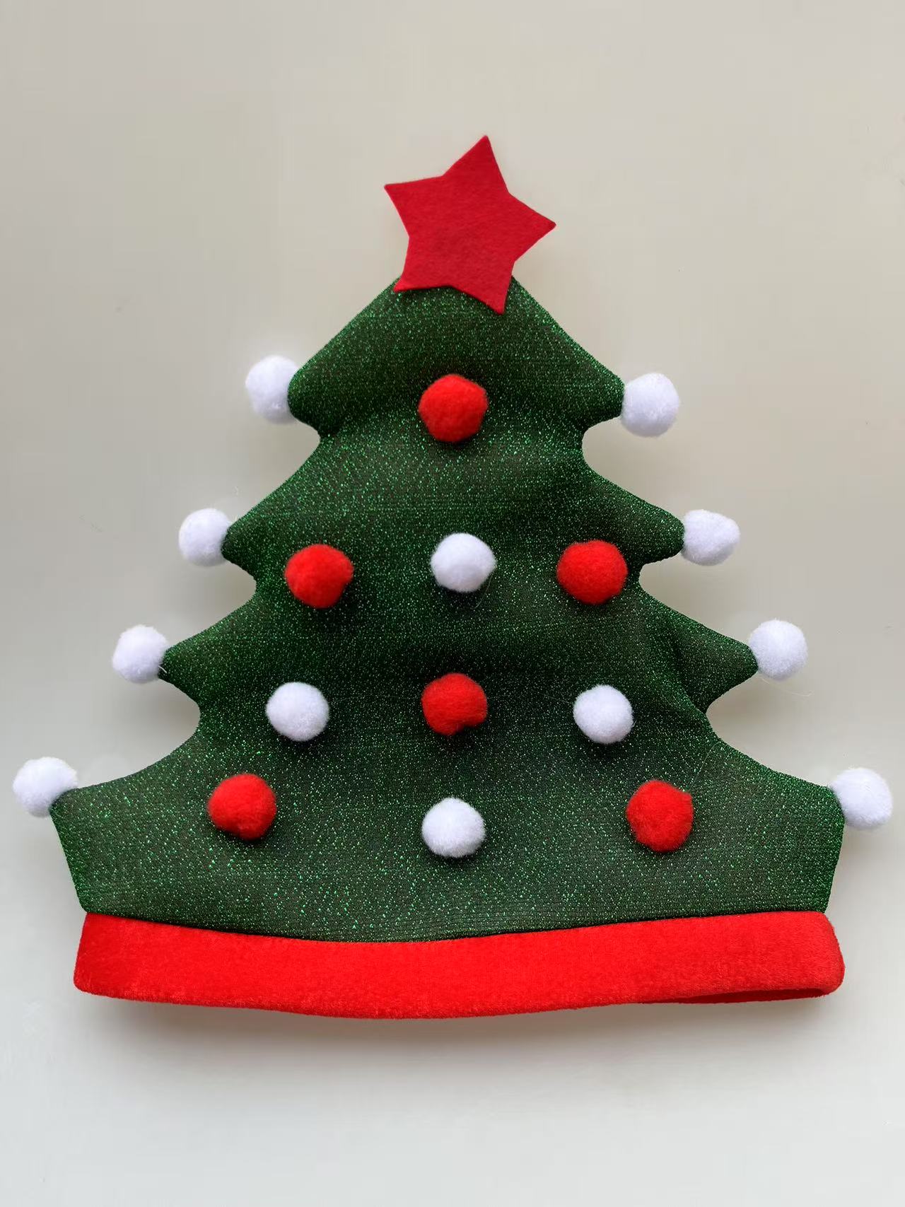 New Christmas tree hats, creative Christmas hats, holiday party fairy hats, wholesale Christmas hats Specification image