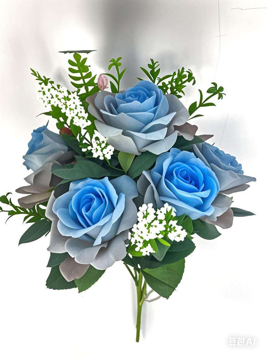 仿真玫瑰花束，别再让时光偷走生活的美感，拥有这束仿真花，让每一刻都被美好环绕 。细节图