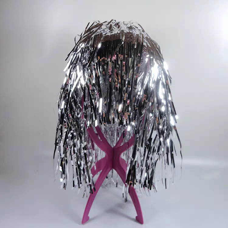 新品雨丝帽，颜色艳丽，增加节日氛围头饰