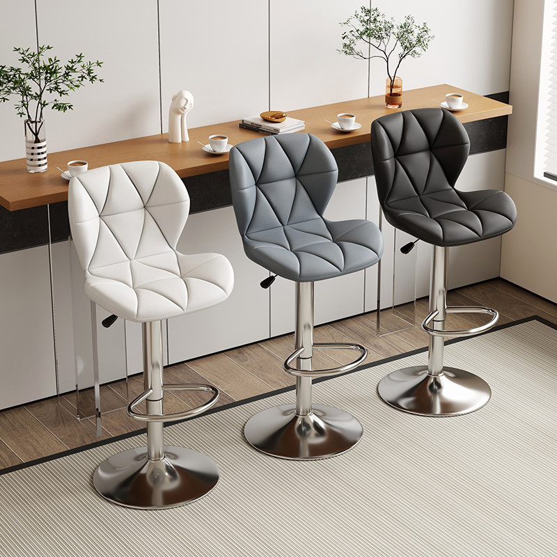 Bar stools, high stools, modern and simple bar chairs, home height-adjustable chairs, commercial cash register front desk swivel chairs, bar stools details Picture
