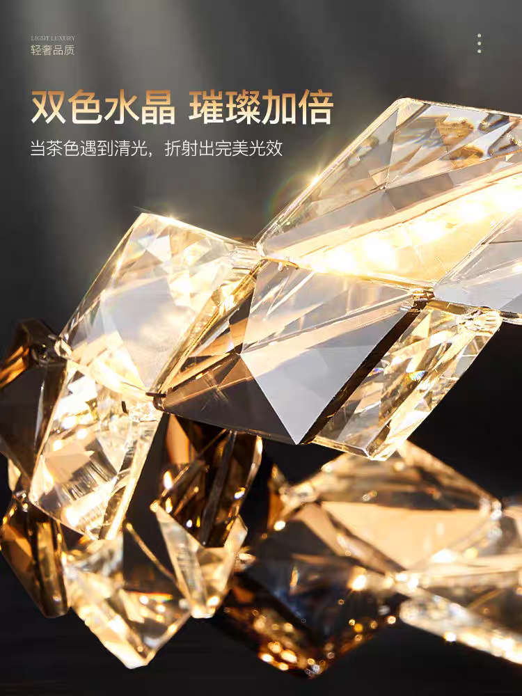 水晶灯/奶油原木风灯具/灯具/中古灯具/儿童灯具产品图