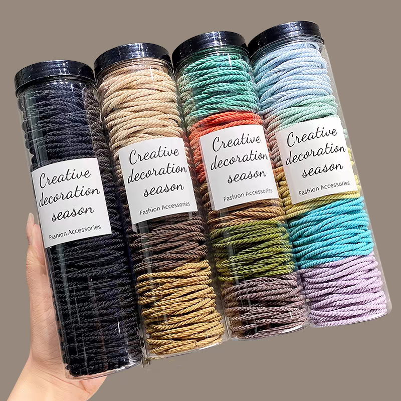 Exquisite hair accessories, hair ties, elegant hair accessories, essential hair care tools for ladies, Korean popular basic style, leather bands, hair ties Application Scenario