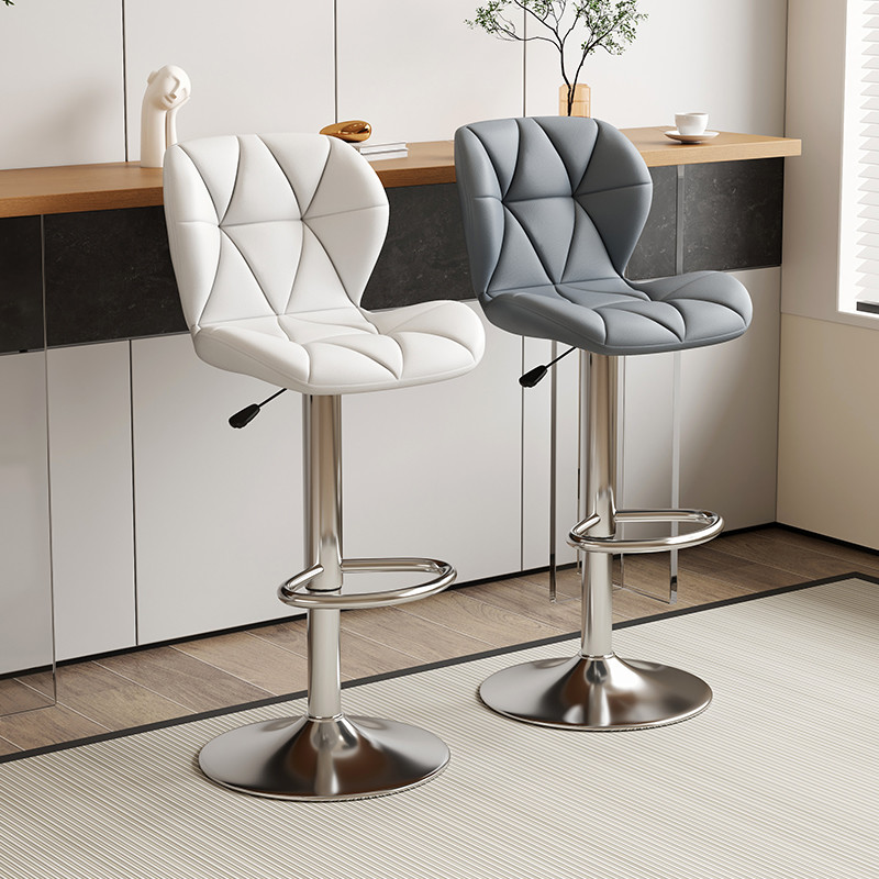 Bar stools, high stools, modern and simple bar chairs, home height-adjustable chairs, commercial cash register front desk swivel chairs, bar stools Specification image