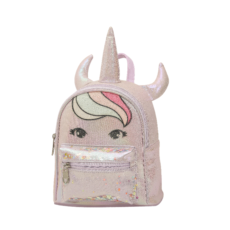 Big-tailed cat unicorn, lively and interesting, cute kids out on the street, fashionable and trendy kindergarten girls' backpacks Big-tailed cat unicorn, lively and interesting, cute kids out on the street, fashionable and trendy kindergarten girls' backpacks