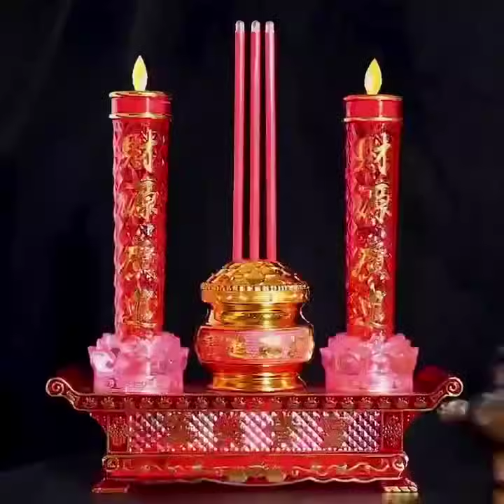  Led富贵香炉led香炉led供台香炉安全环保耐用，可以上电池，可以插电，安全环保。