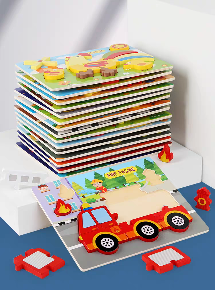 Children's jigsaw puzzles, cartoon jigsaw puzzles, wooden jigsaw puzzles details Picture