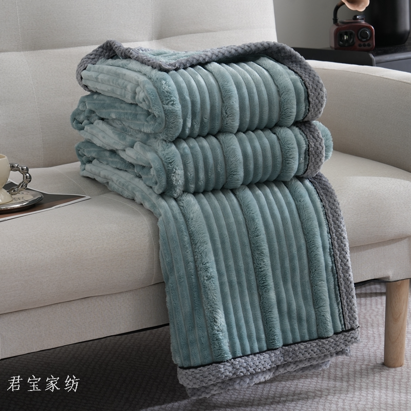 Junbao Dyeing and Printing's mother and child drawn blanket is available for wholesale in large quantities for foreign trade export Application Scenario