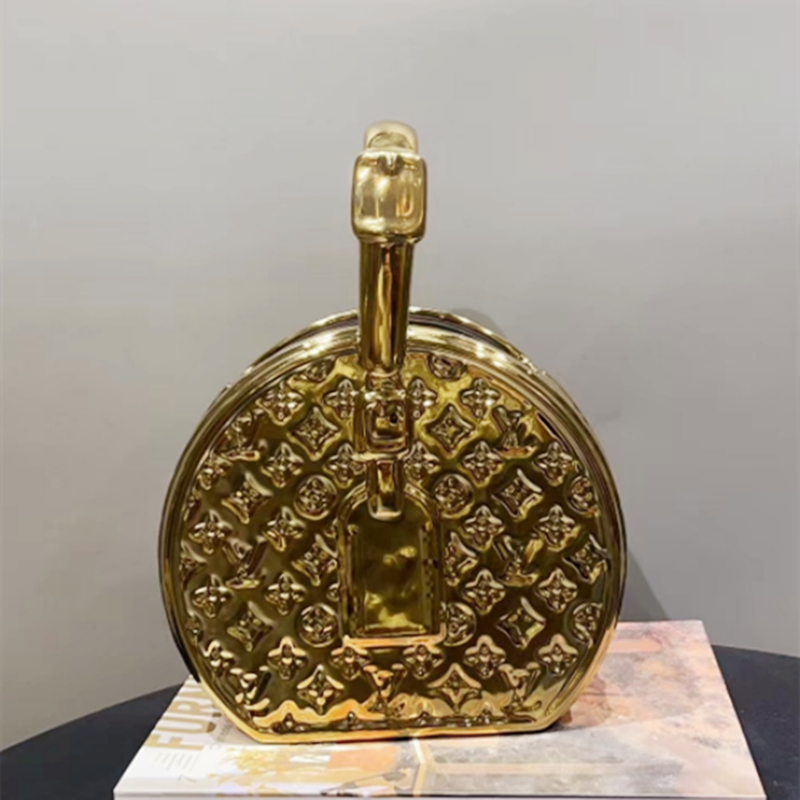 花瓶/蜡烛摆件/25cm玻璃花瓶/花瓶玻璃/陶瓷花瓶白底实物图