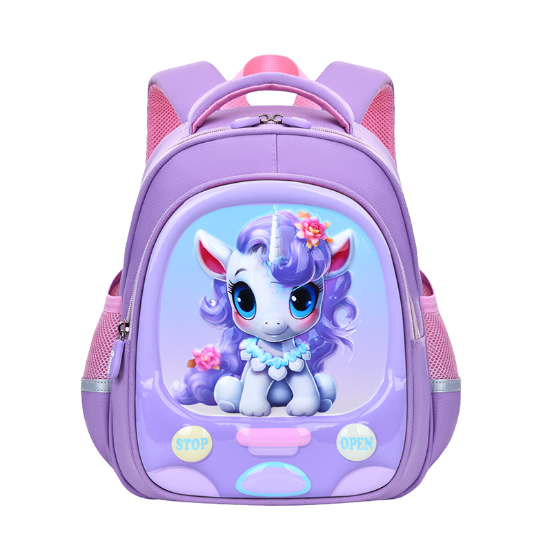 The Big Tail Cat Unicorn Dinosaur series of fashionable, trendy, cute and fun backpacks for children, large-capacity layered schoolbags for kindergartens, lightweight, anti-snaggy, waterproof, tear-resistant and wear-resistant backpacks Specification image