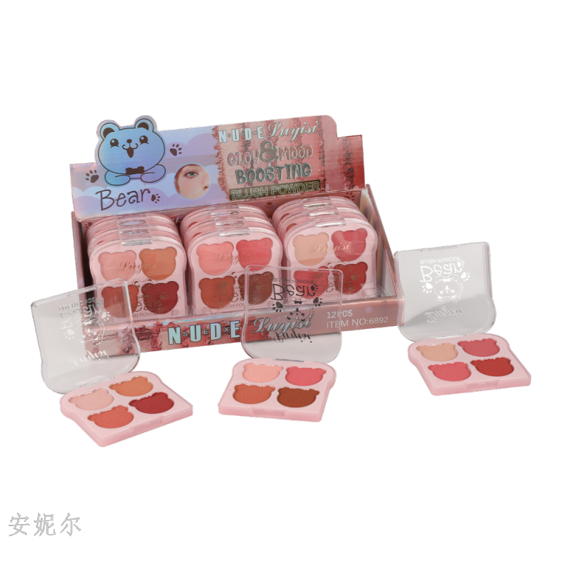 卡通柔雾腮红持妆低饱和韩系显白纯欲可爱淡妆胭脂