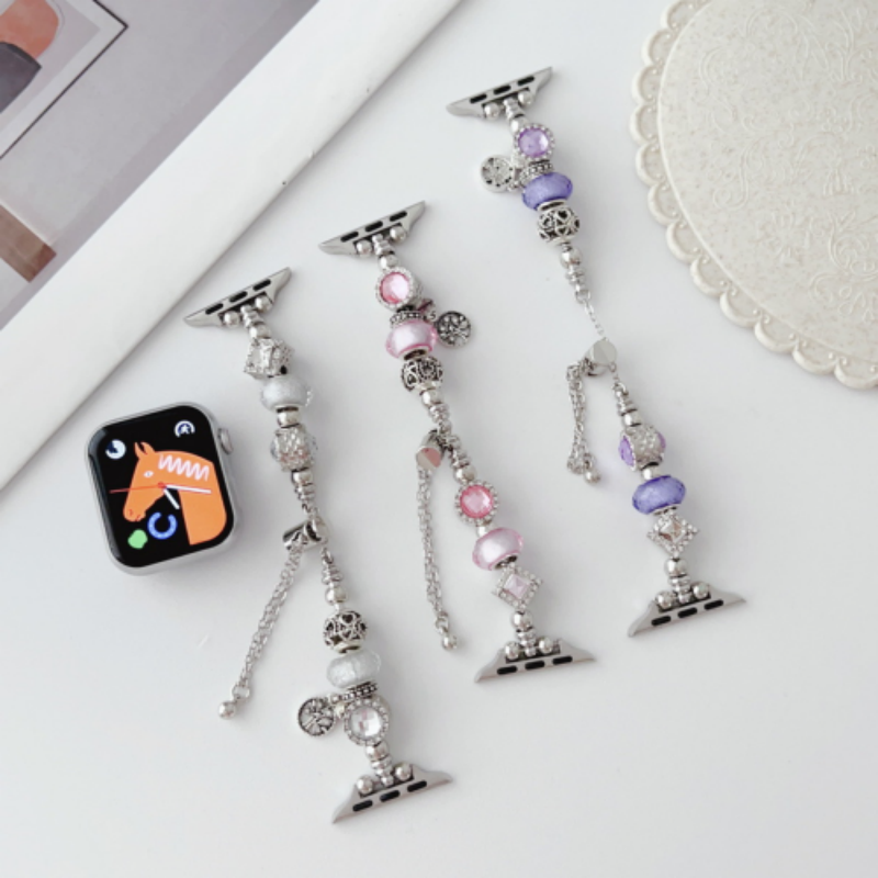 适用于applewatch苹果手表表带潘多拉DIY饰品手链式潮流时尚